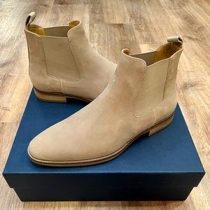 Jack Erwin Chelsea Boots Sand Nubuck Size 10.5